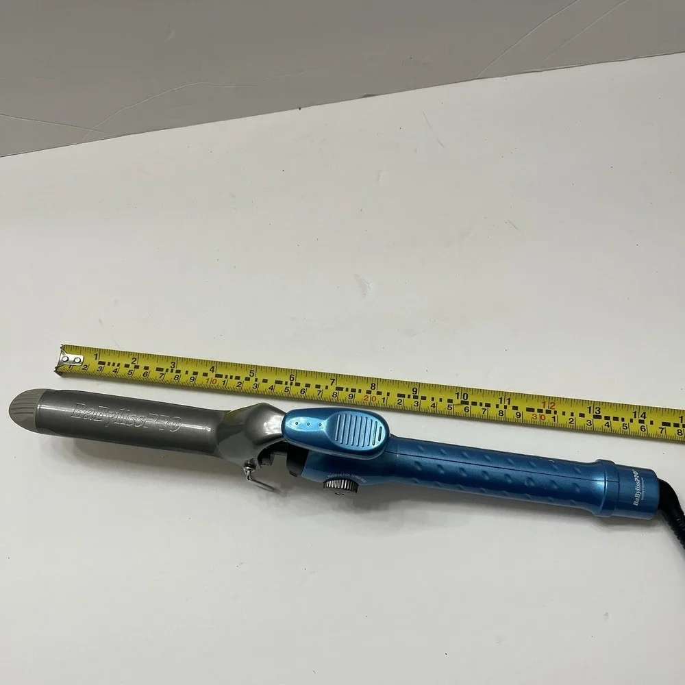 BaByBlissPro Nano Titanium Spring Curling Iron Metallic Blue Handle